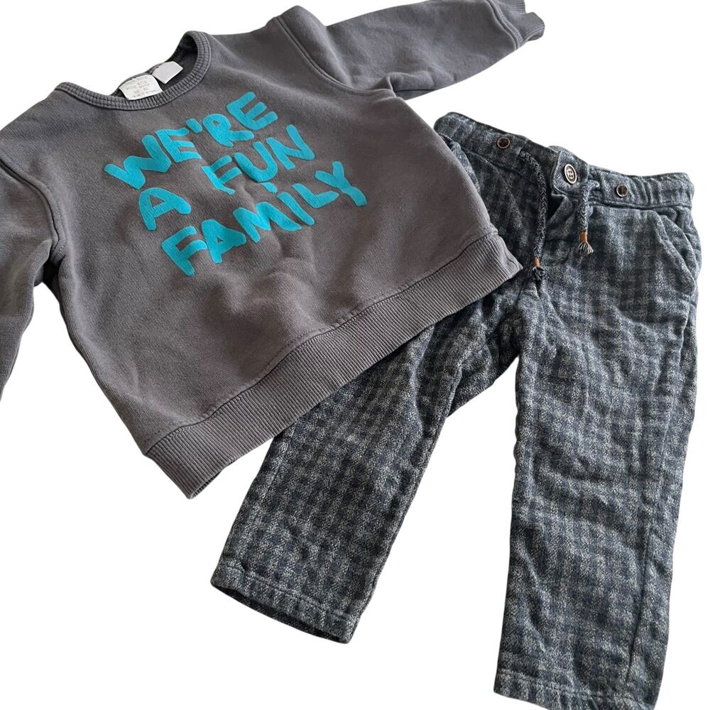 Baby Boys Clothes Bundle 9-12M Fall Winter| Tops Pants Rompers Lot - Picture 6 of 13